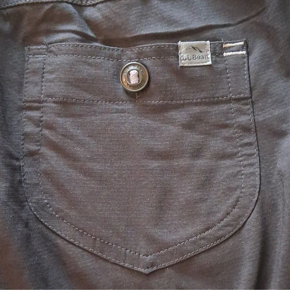 L.L.Bean  Women's  Vista Camp Pant Cargo Straight Leg Medium Black